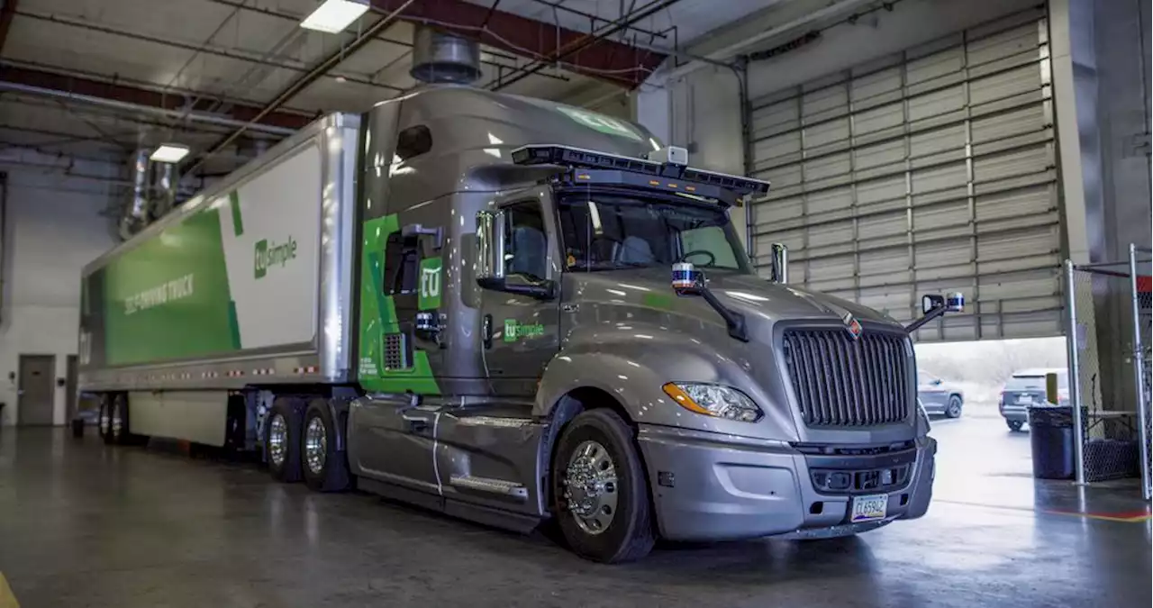 Autonomous truck company TuSimple logs first no-human road test