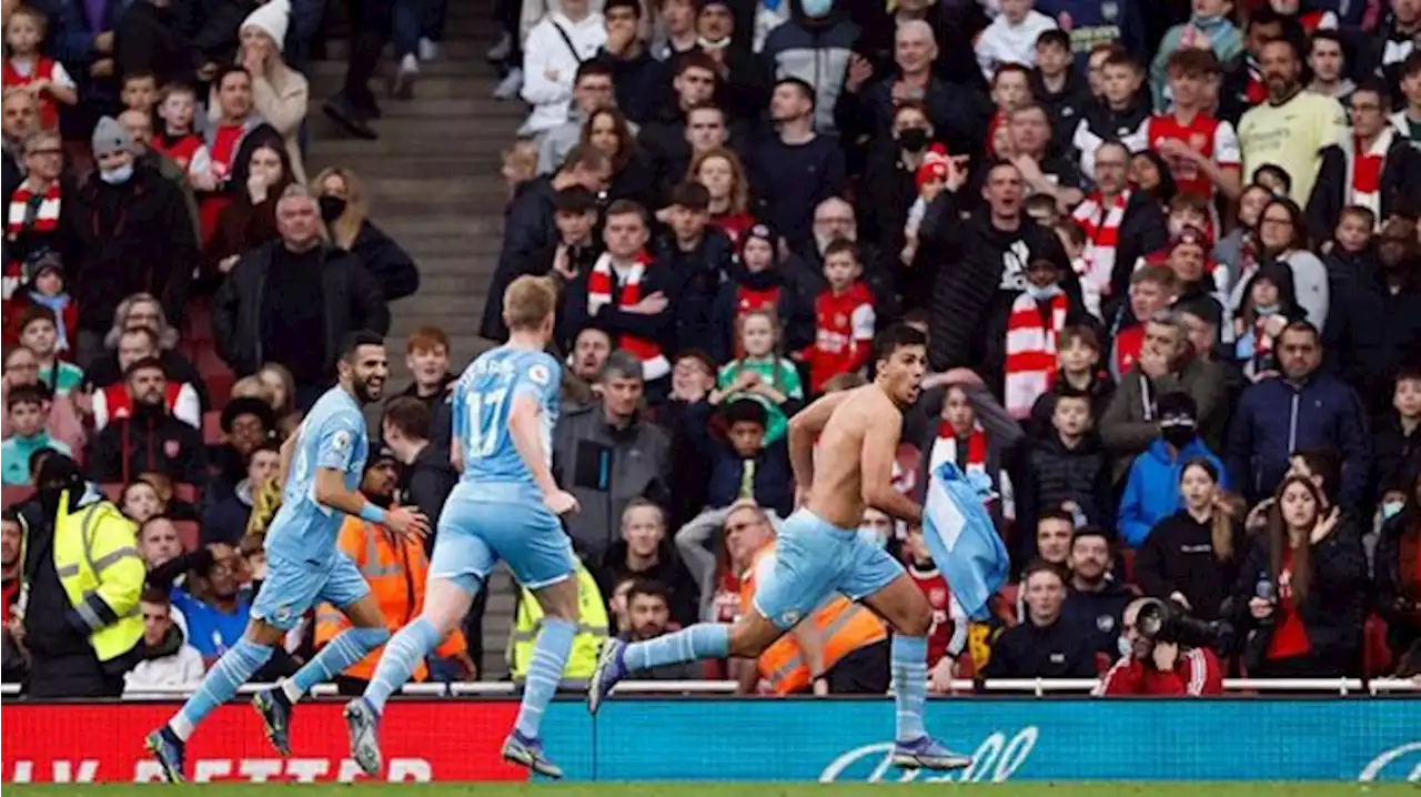 Klasemen Liga Inggris Pekan Ke-21: Arsenal vs Manchester City 1-2