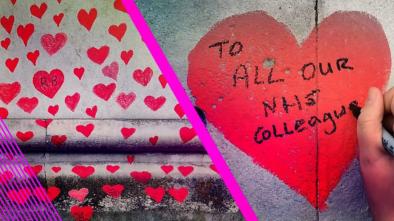 BBC Two - Newsnight, The wall of hearts: 150,000 hearts for each life lost to Covid-19