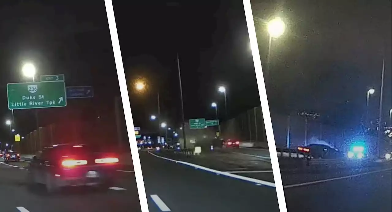 Dodge Challenger Trying To Flee Police Smashes Into Barrier | Carscoops