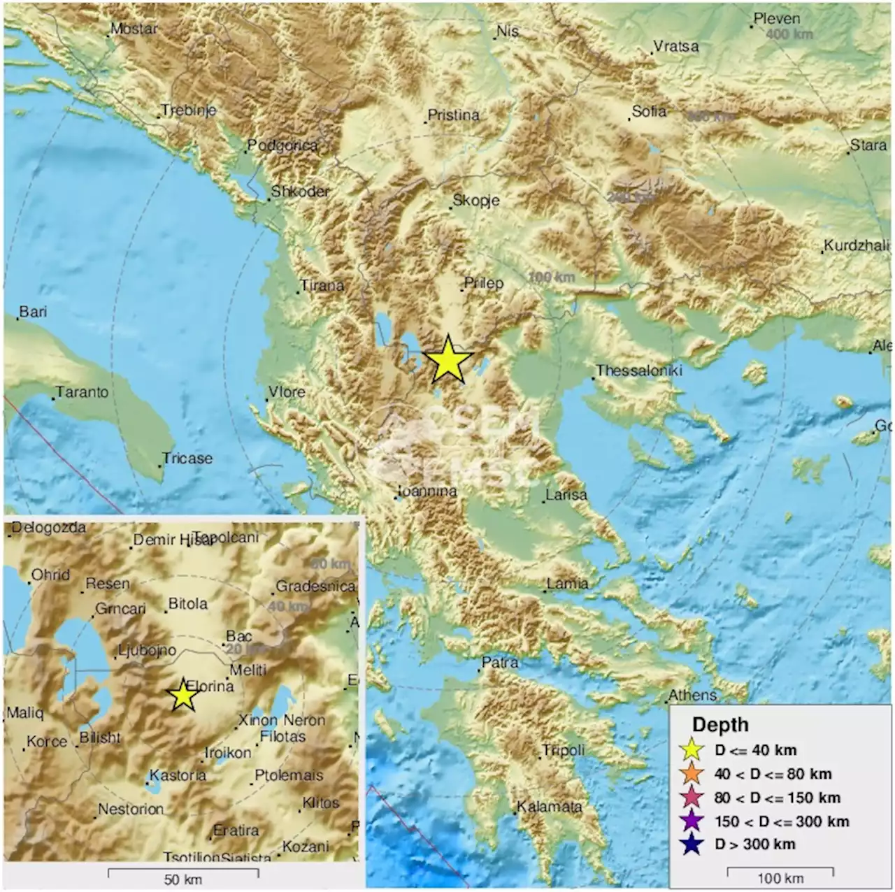 Earthquake, Magnitude 2.5 - GREECE - 2022 January 10, 14:07:21 UTC