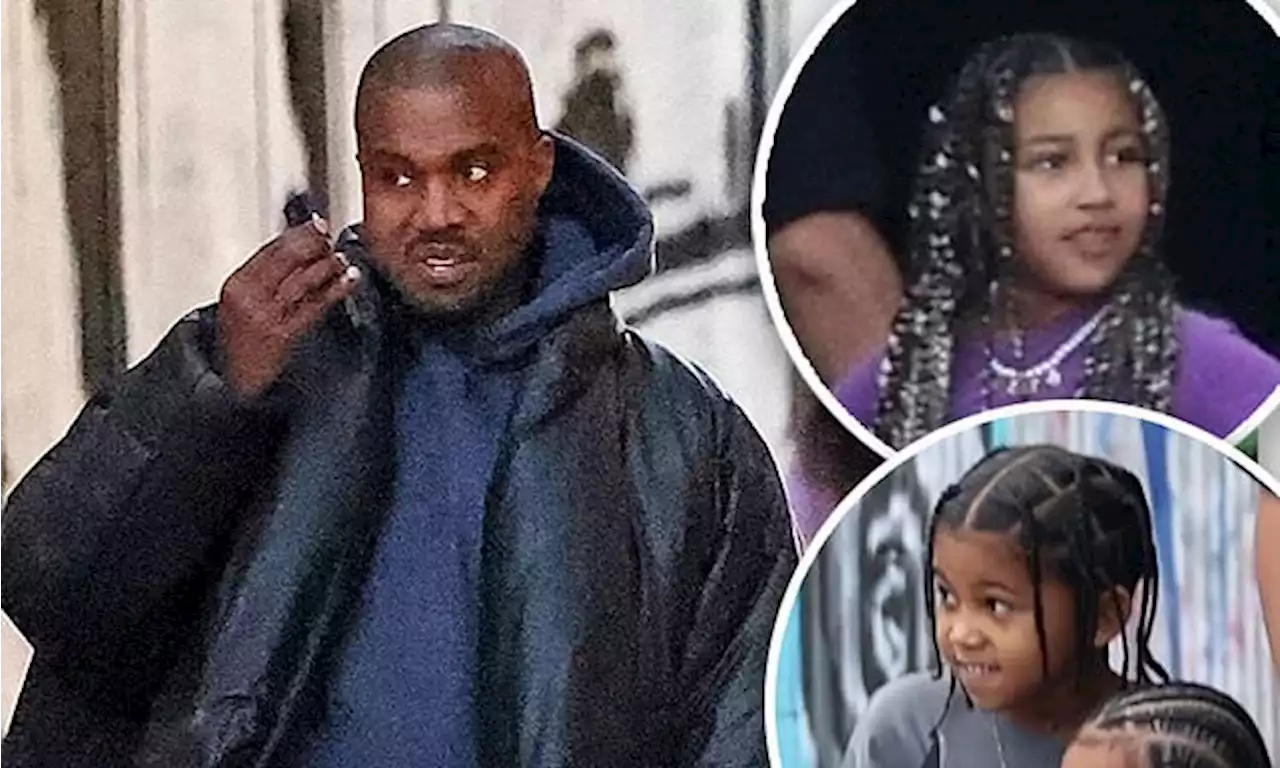 Kanye West spends time with his four kids after dates with Julia Fox