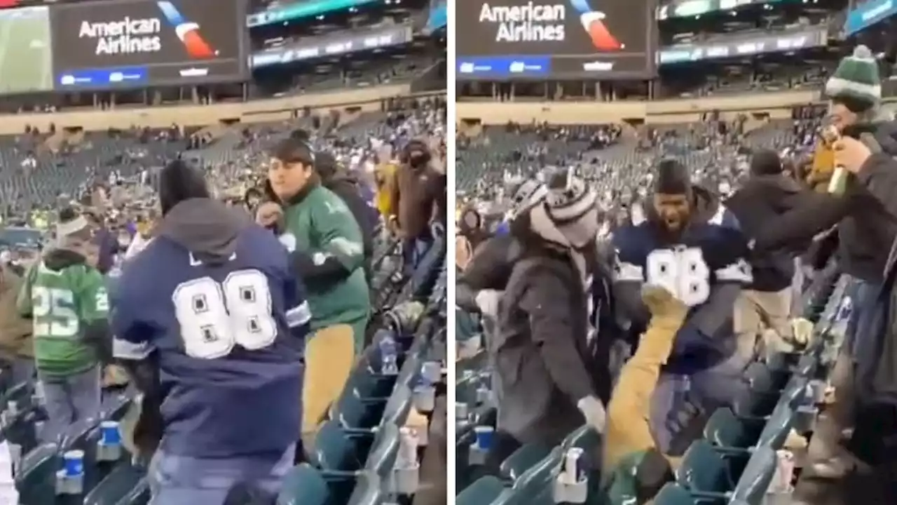 CeeDee Lamb Fan Punches Eagles Supporters During Blowout Game