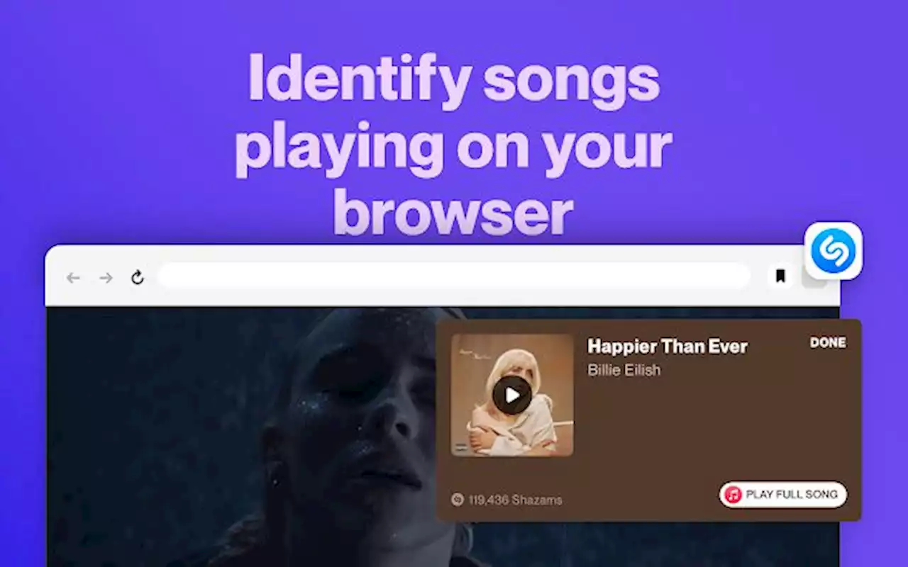 Shazam’s music identification is now available as a Chrome extension