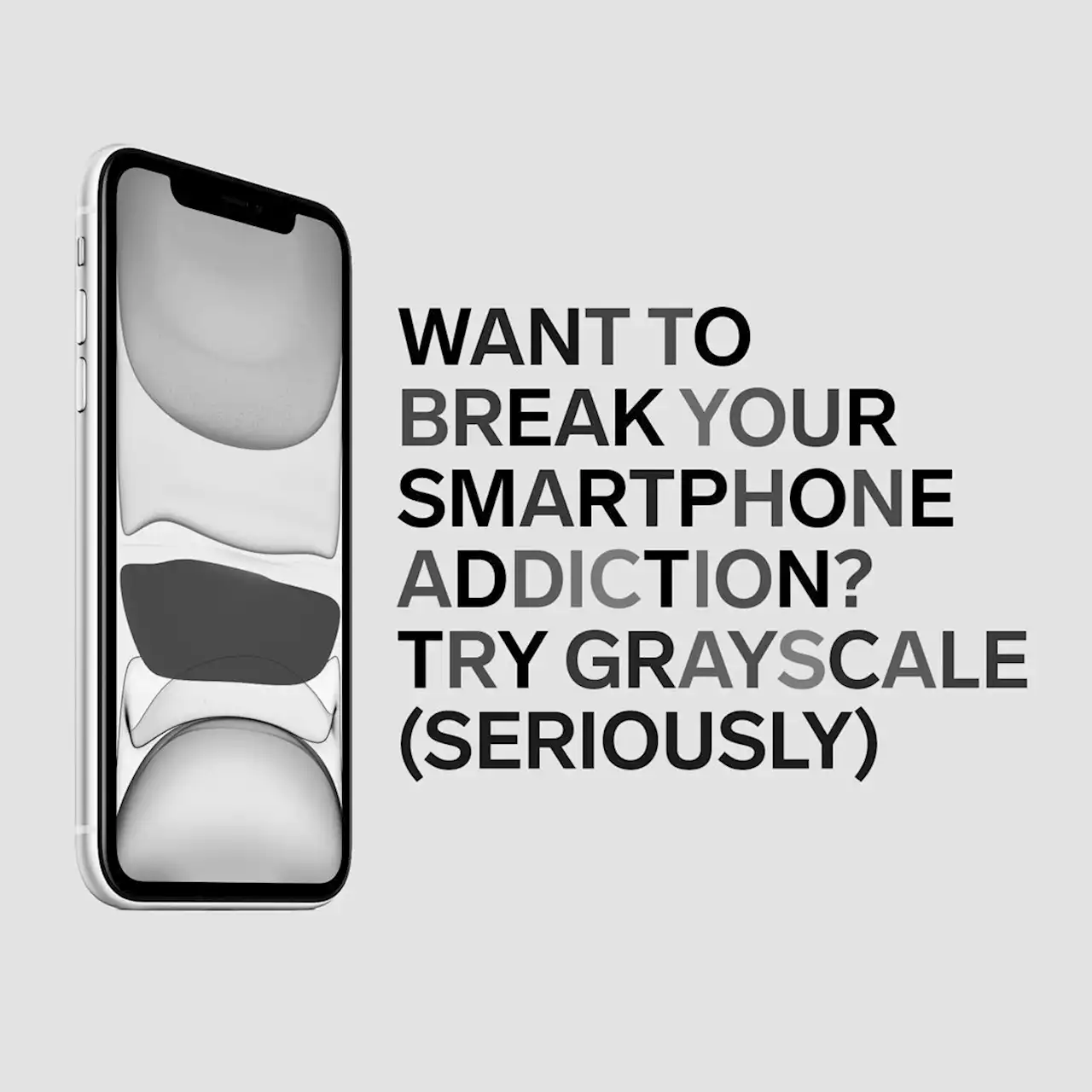 Try Grayscale Mode to Curb Your Phone Addiction
