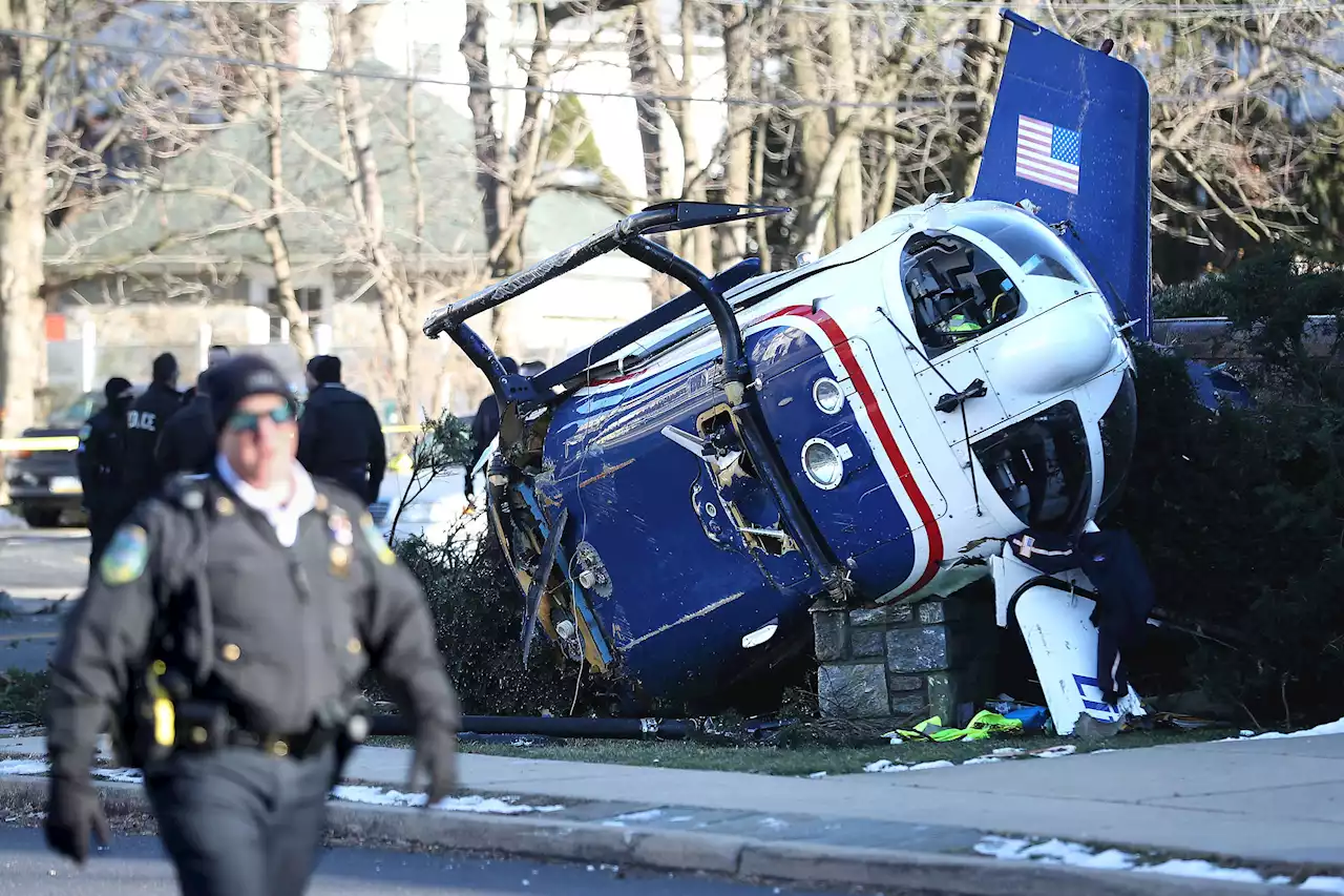 Medical helicopter crashes near church; all 4 aboard survive | AP News