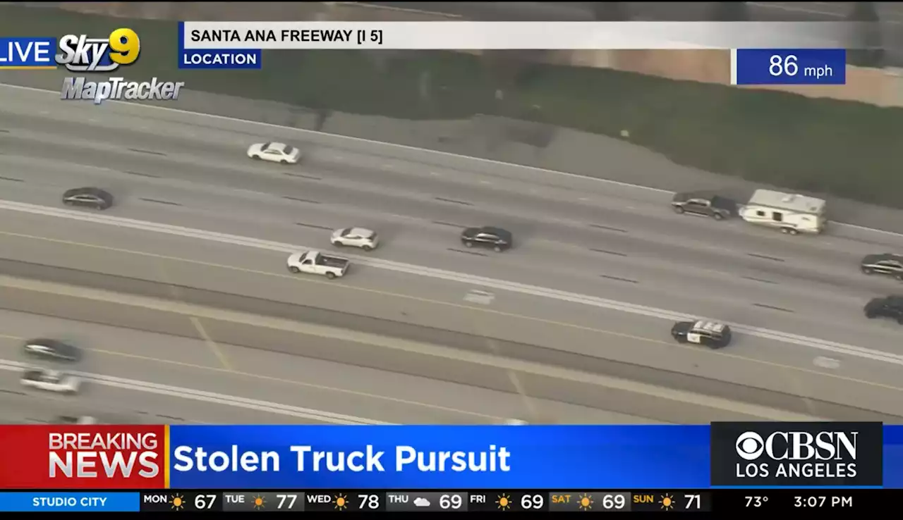 Stolen Vehicle Suspect Leads Authorities On Pursuit From LA County To The OC