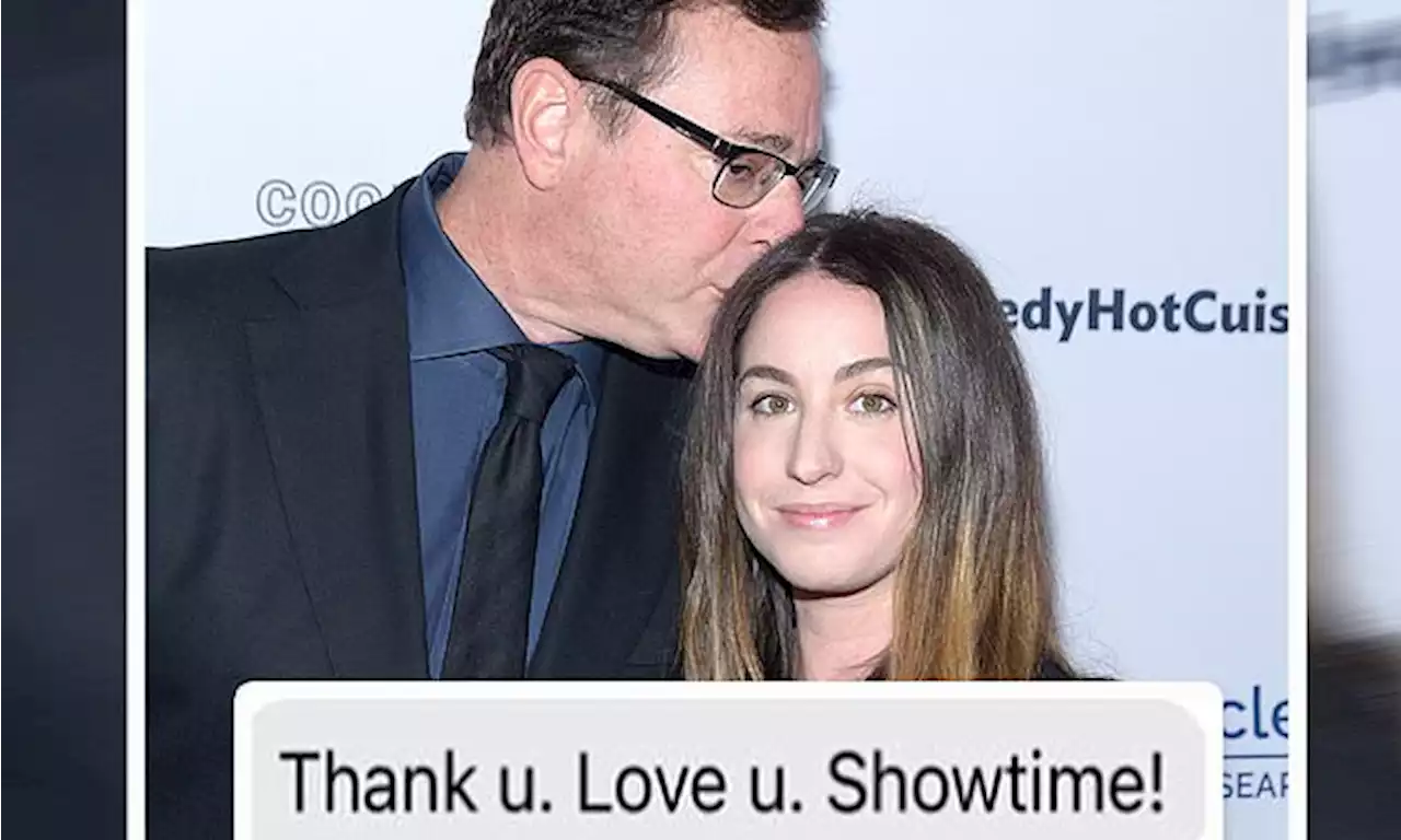 Bob Saget's daughter Aubrey shares final text message from father