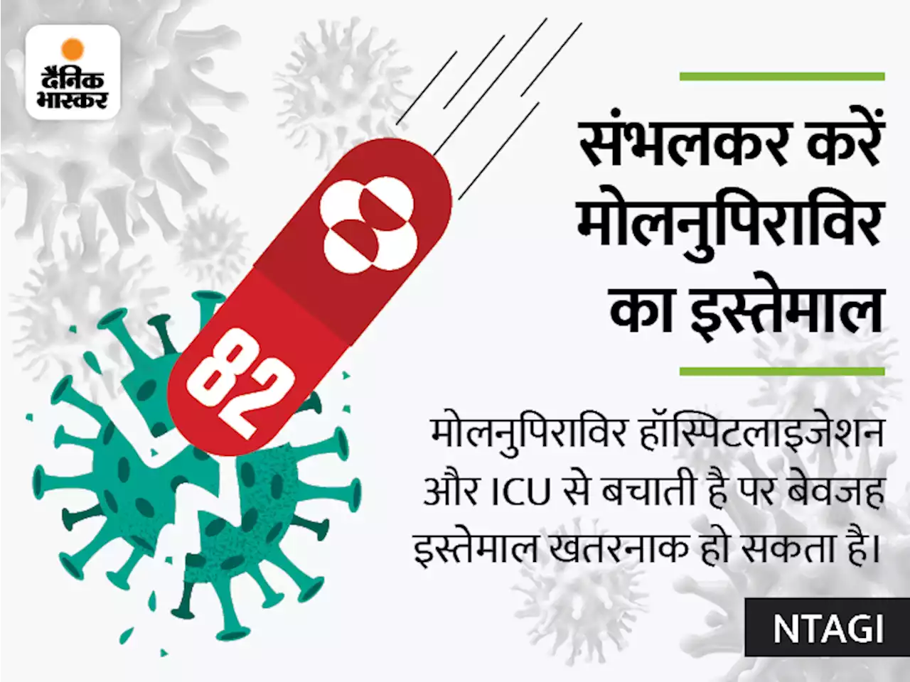 कोरोना के कैप्सूल पर चेतावनी: मोलनुपिराविर बुजुर्गों को दी जाए, पर 15 से 45 की उम्र की महिलाओं को नहीं; यह उनके लिए खतरनाक