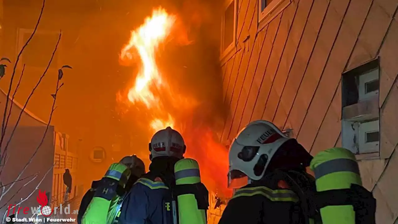 Wien: Verletzte Person bei Zimmerbrand in Ottakring → Flammenüberschlag verhindert