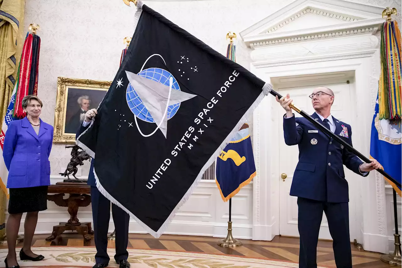 Space Force flag at College Football Championship widely mocked