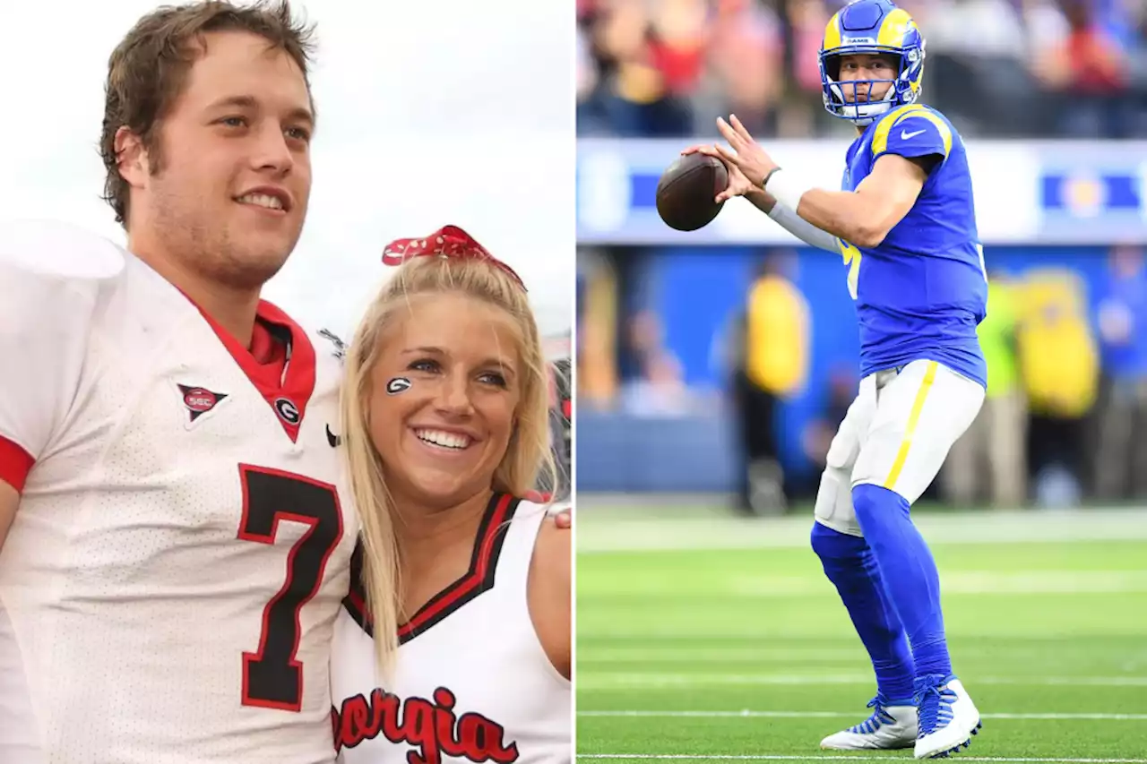 Matthew Stafford’s wife shares throwback Georgia pic before CFP title game