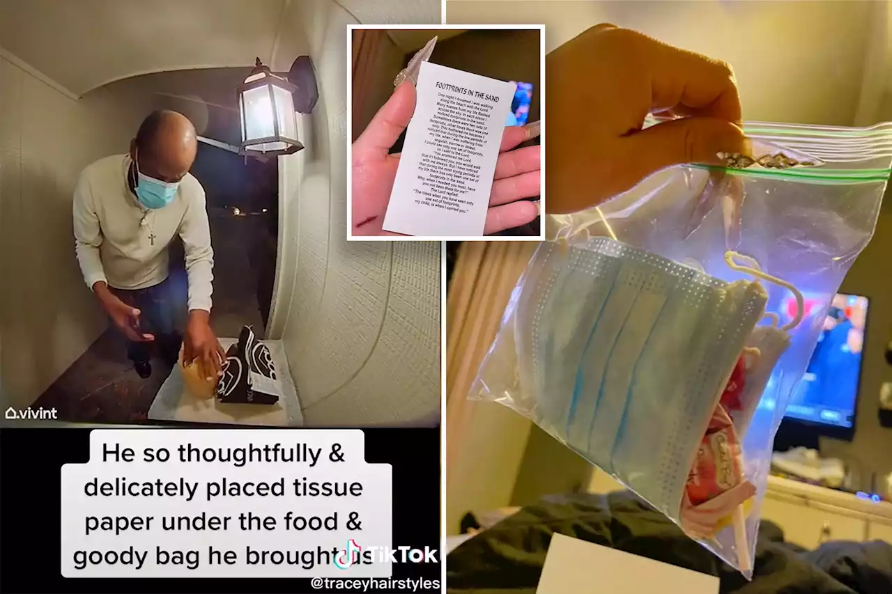 Woman shocked by Uber Eats driver’s surprise gift and poem: ‘Let’s bless this man’