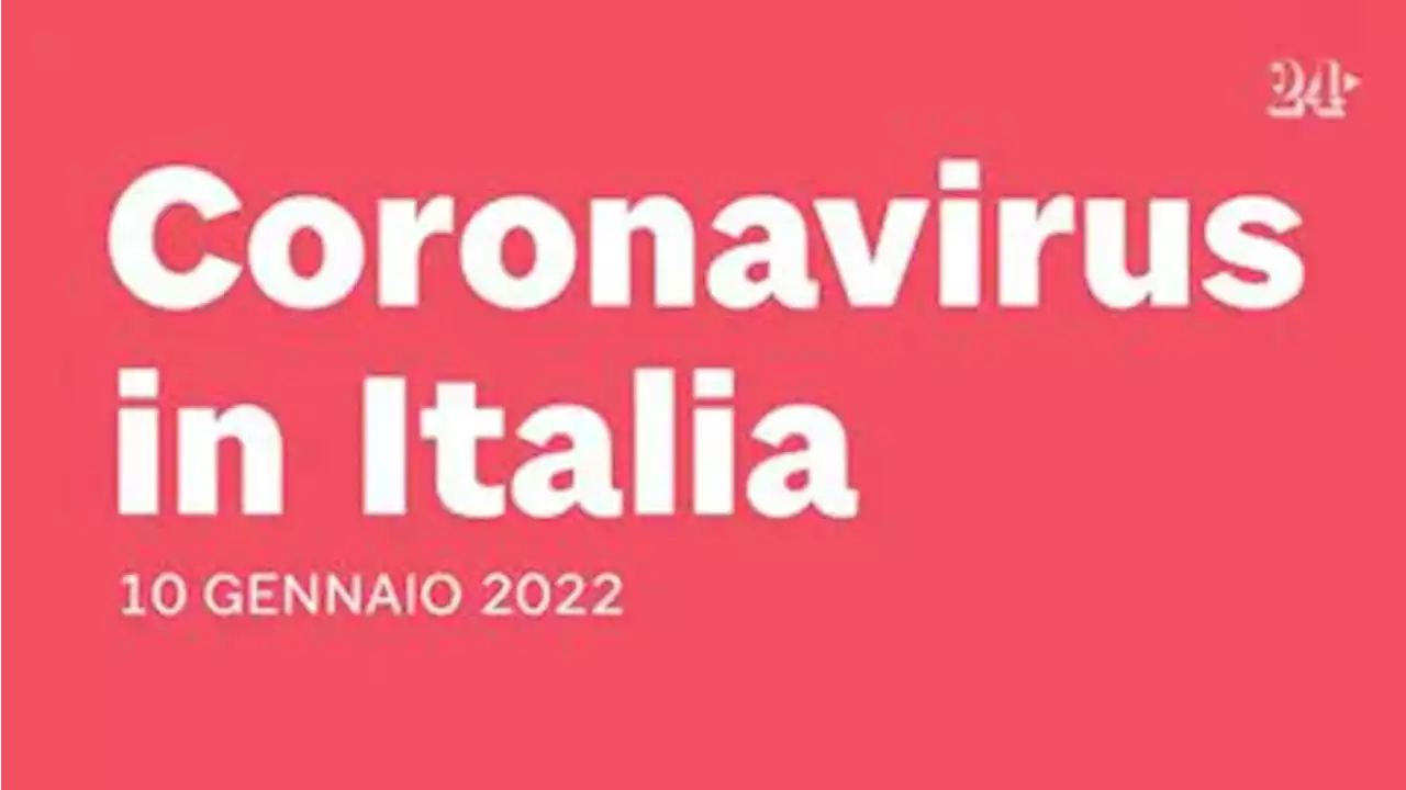 Coronavirus: bollettino del 10 gennaio 2022 - Il Sole 24 ORE