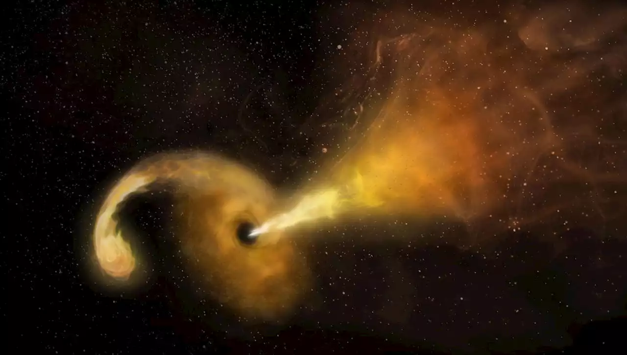 Supermassive black hole gobbled up a star in the 1980s, and high schoolers helped discover it