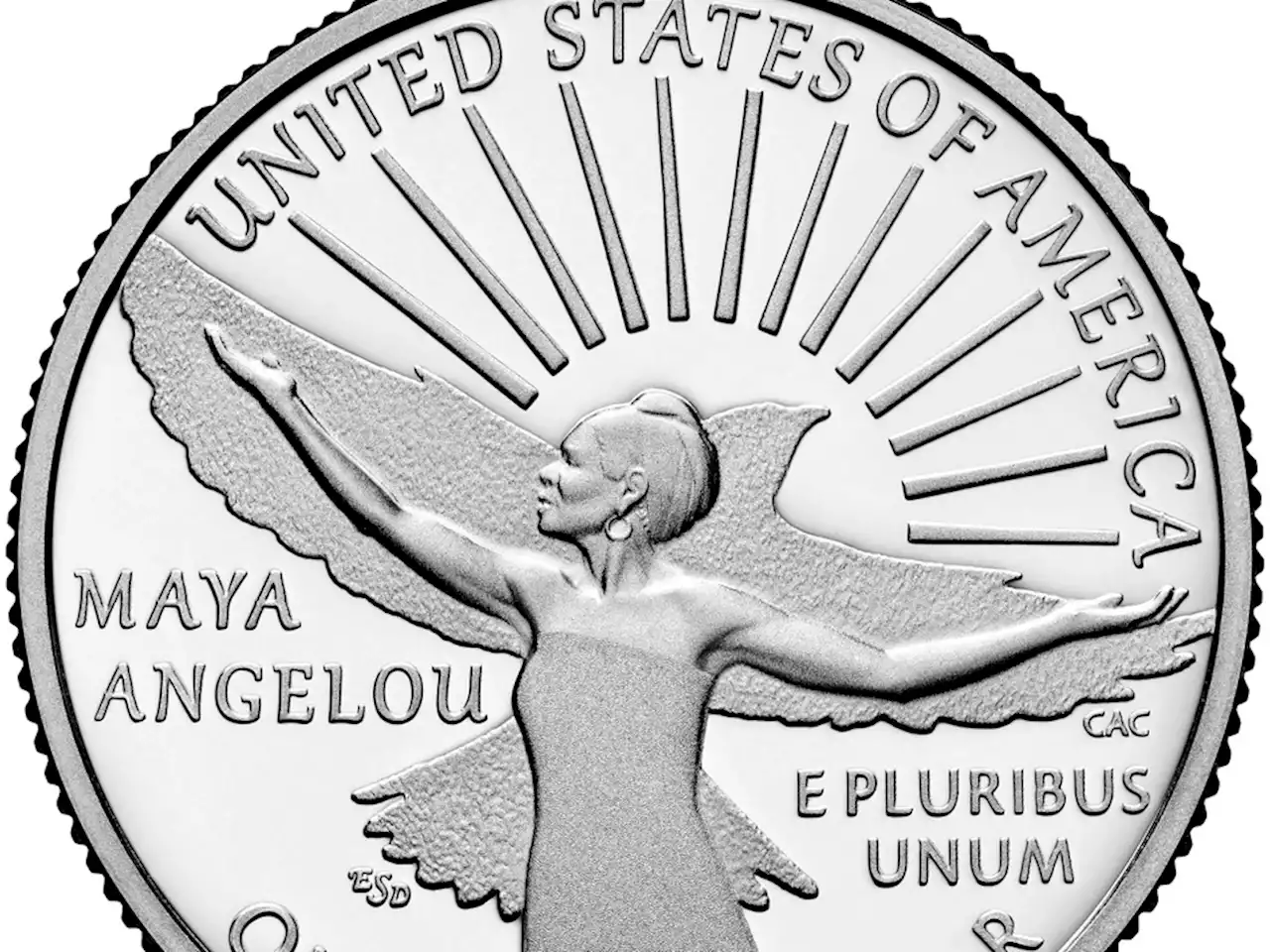 The poet Maya Angelou is the first Black woman to be featured on a U.S. quarter