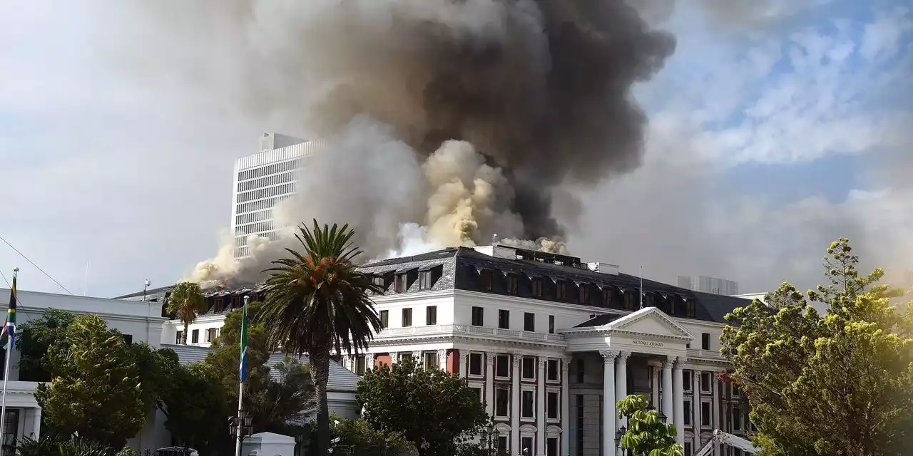 South African Authorities Charge Man in Parliament Fire