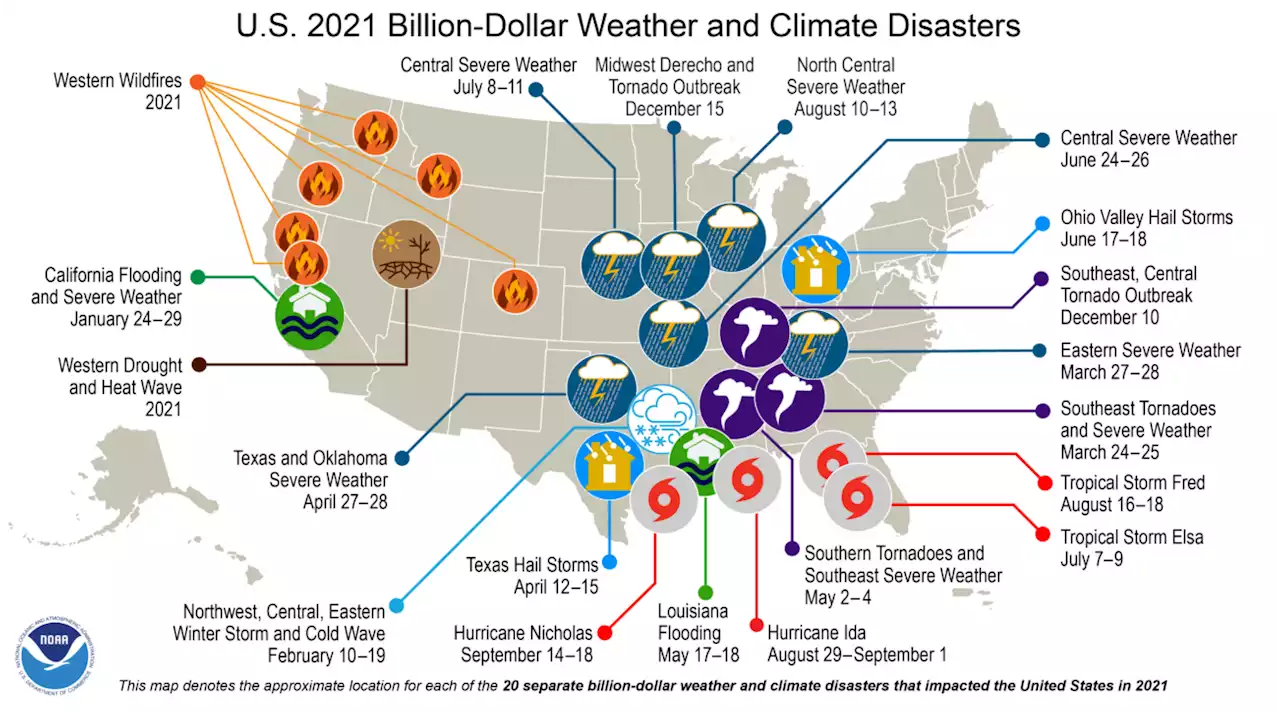 Assessing the U.S. Climate in 2021