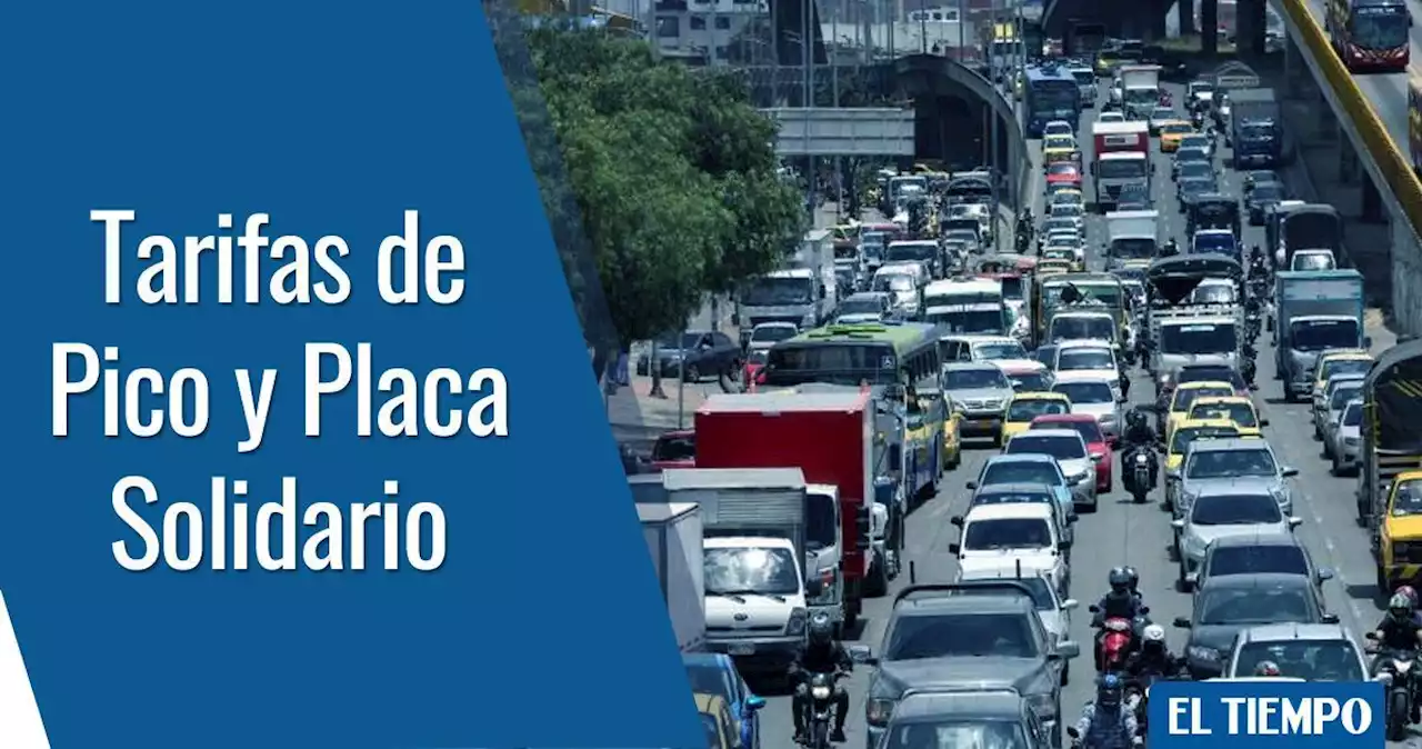 Cuánto debe pagar por un día, mes o semestre sin pico y placa en Bogotá