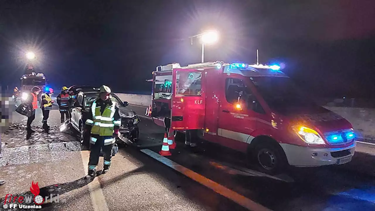 Nö: Bergung zweier Unfallfahrzeuge auf der S 5 Höhe Abfahrt Fels am Wagram