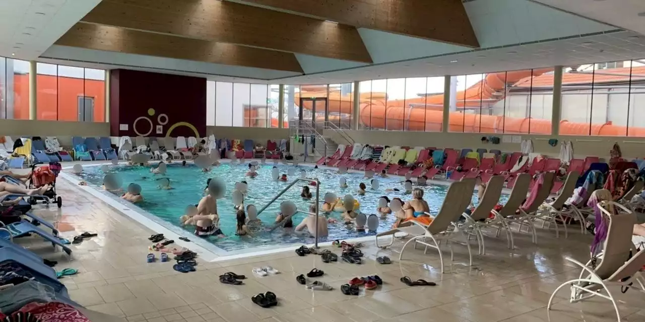 Pools überfüllt, keine Masken: Corona-Chaos in Therme