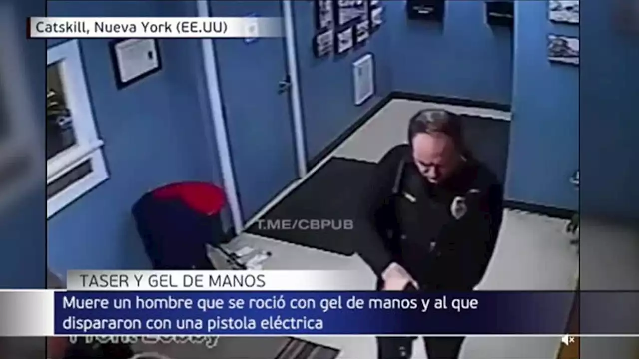 Muere un hombre que se roció con gel hidroalcohólico y al que dispararon con un taser