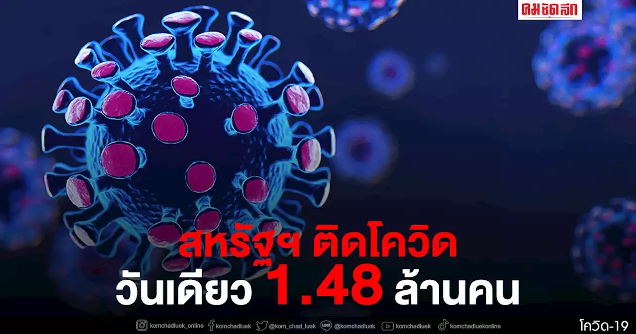 วันเดียวสหรัฐติด 'โควิด19' 1.48 ล้าน ลองคิดป็นไทยคือประมาณ 1.12 แสนคนต่อวัน