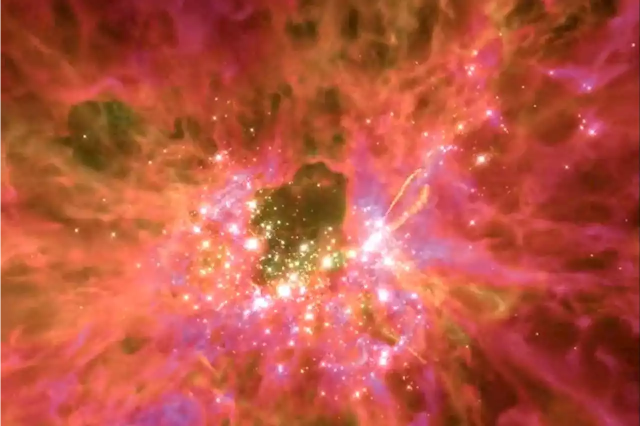 Watch the best ever simulation of stars being born in a cosmic cloud