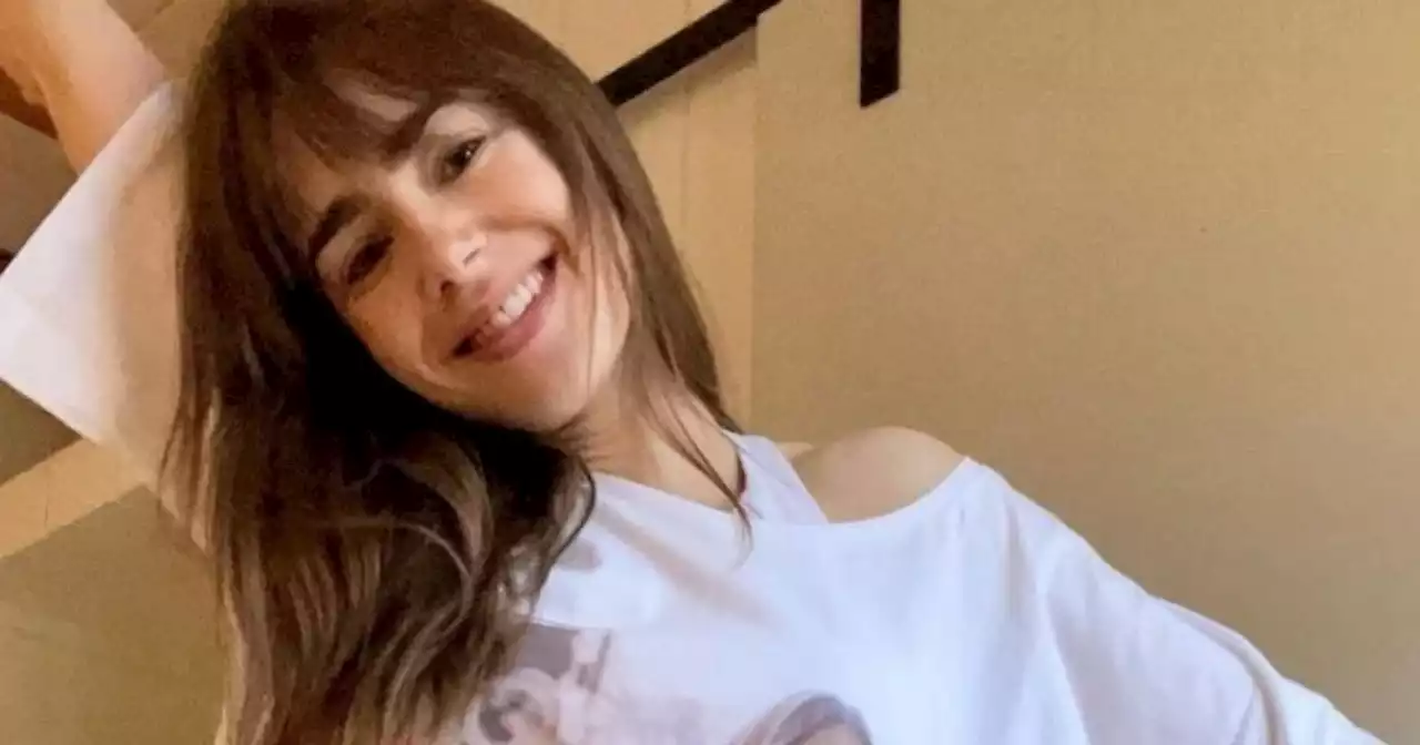 Lily Collins swaps designer labels for £18 Tesco PJ set