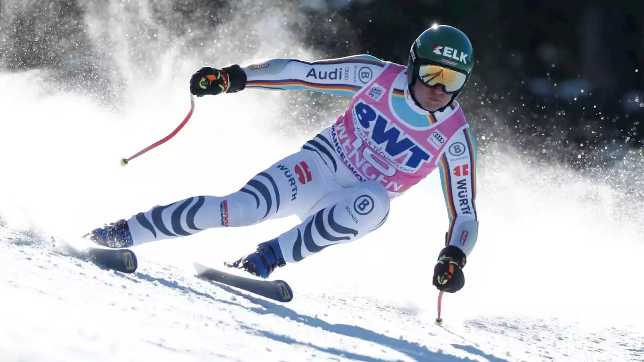 Ski Alpin: Romed Baumnn beim Super-G in Wengen hauchdünn am Podest vorbei