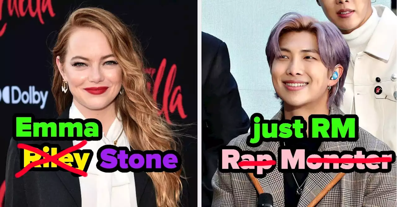 16 Celebrities Who Changed Their Stage Names