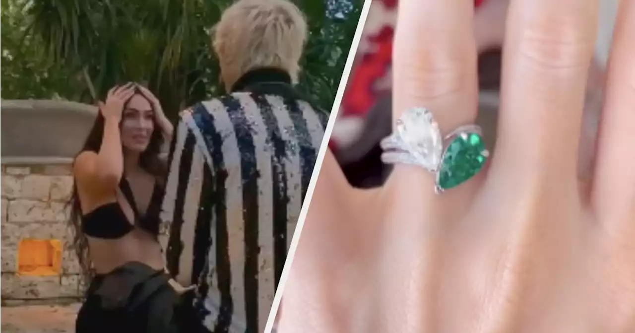 MGK Designed Megan Fox's Engagement Ring Himself With 'Two Halves Of The Same Soul'