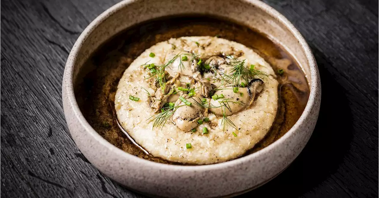 This Oysters and Grits in Bourbon Brown Butter Recipe Is an Exercise in Simple Decadence