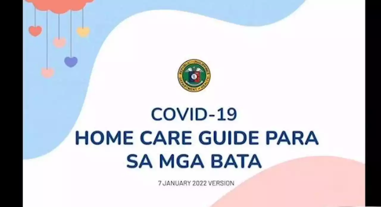 DOH Home Care Guide: What to do when kids get COVID-19