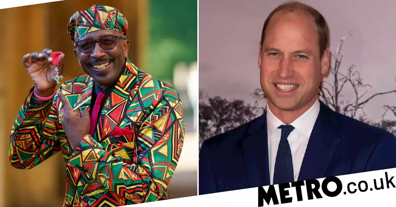 Mr Motivator offered Prince William his trademark lycra as he accepted MBE