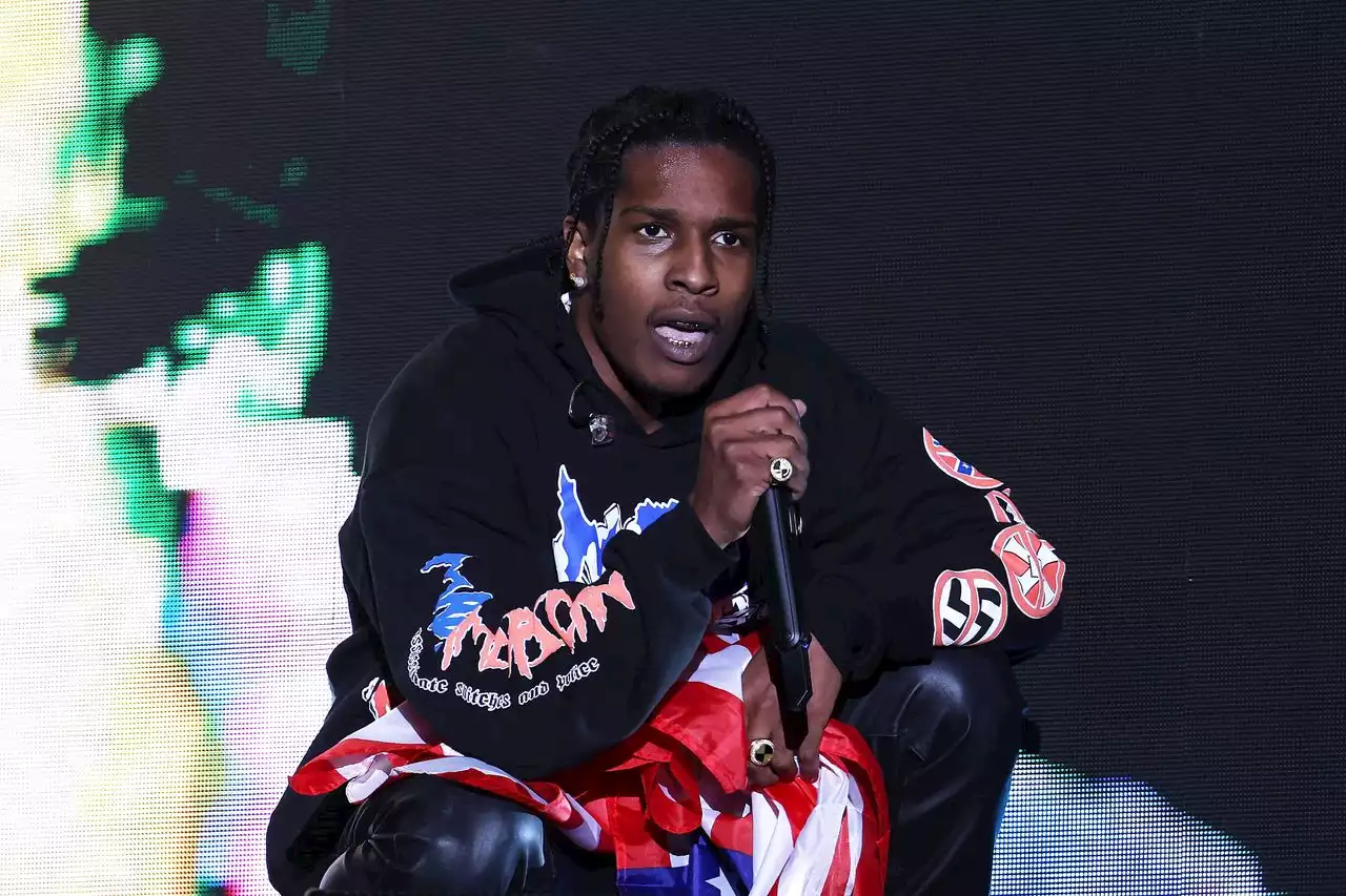 A$AP Rocky sports N.J. high school varsity jacket on date with Rihanna, locals go wild for the night