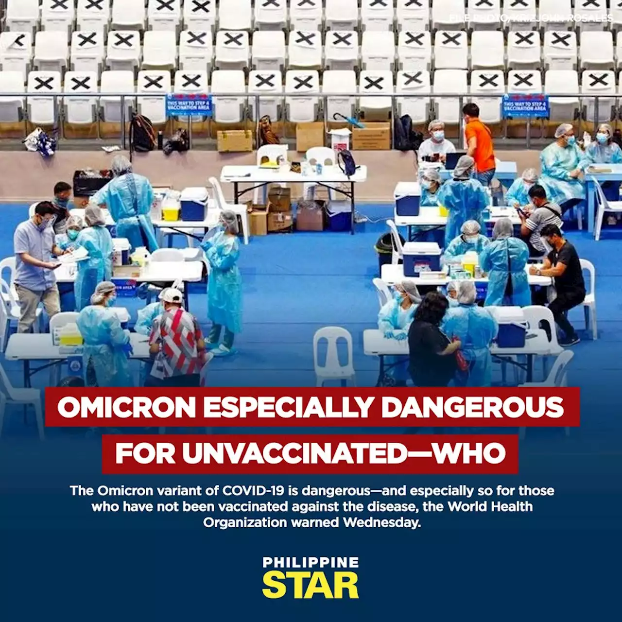 Omicron especially dangerous for unvaccinated—WHO