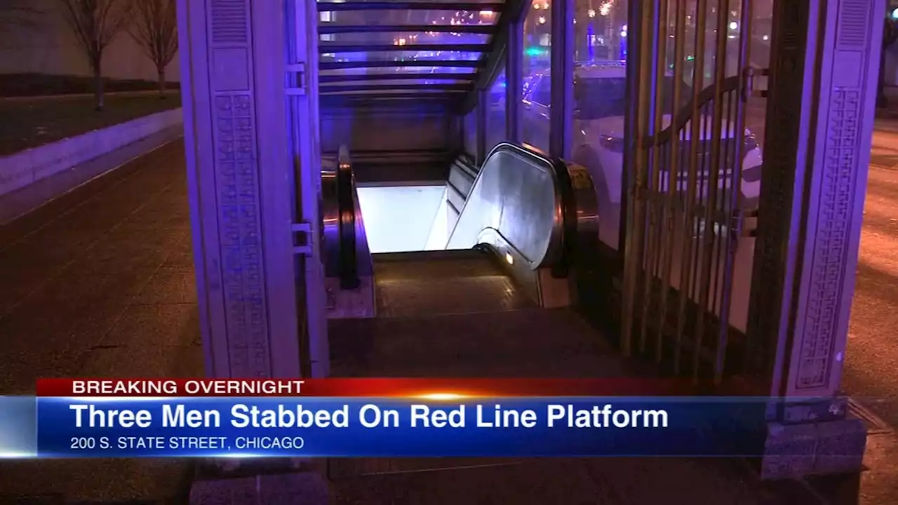 3 stabbed on CTA Red Line platform in Loop