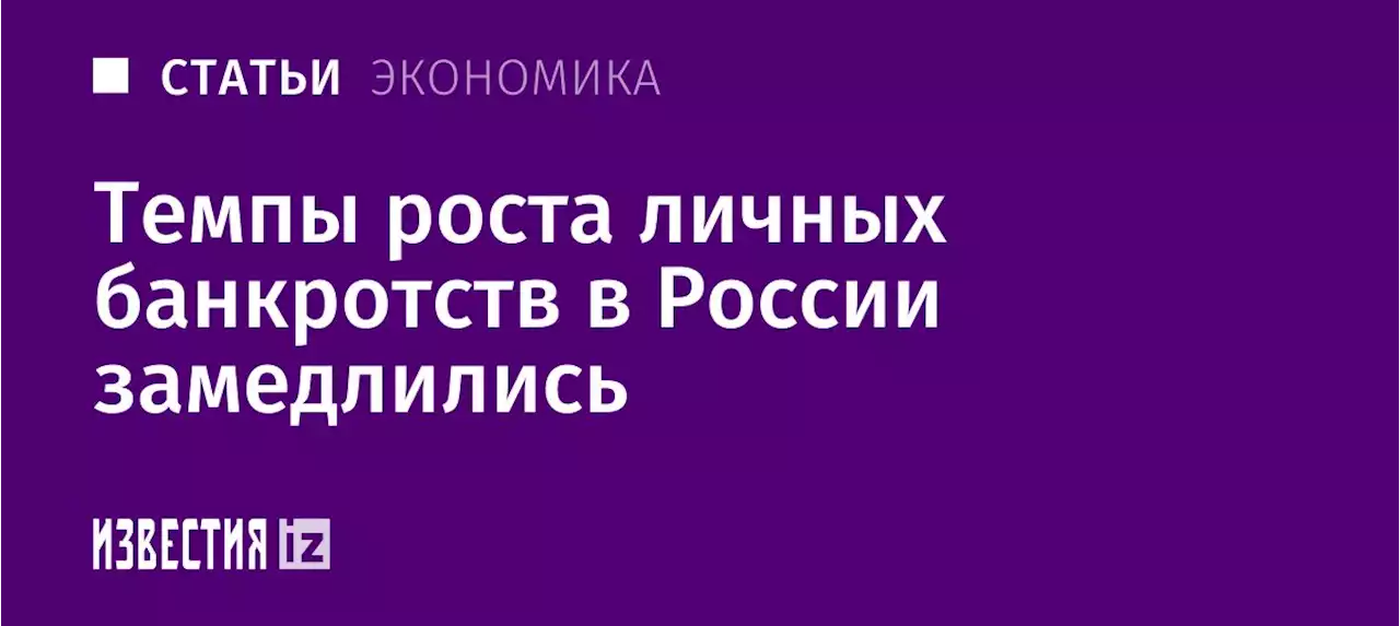 Долга этого мало: темпы роста личных банкротств в России замедлились