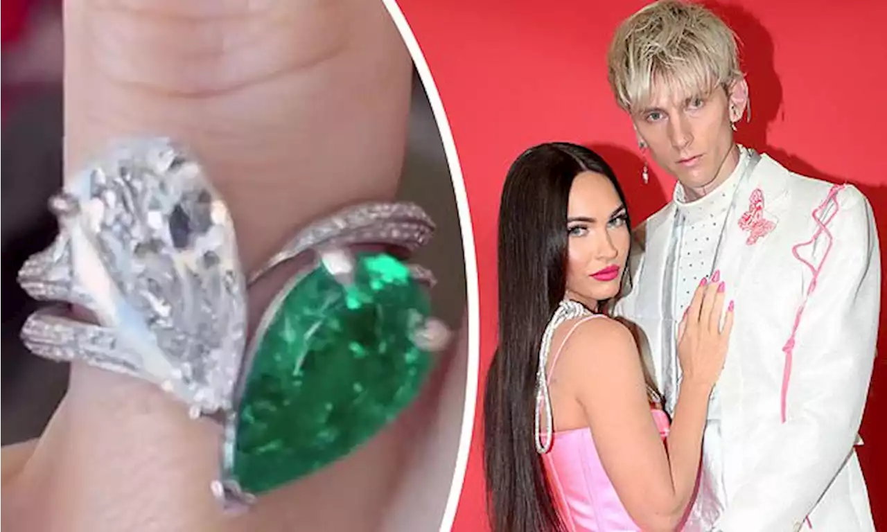 MGK designed engagement ring for Megan Fox with their birthstones