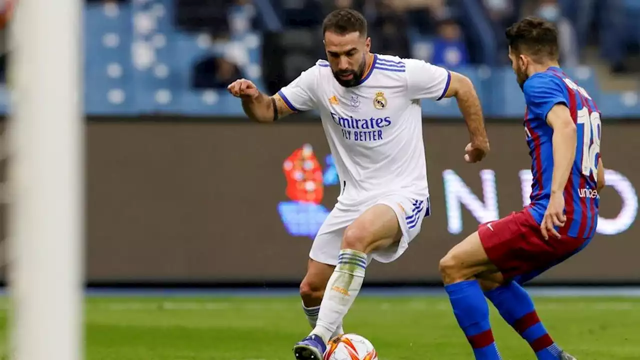 Carvajal da positivo en COVID-19 y se perderá la final de la Supercopa