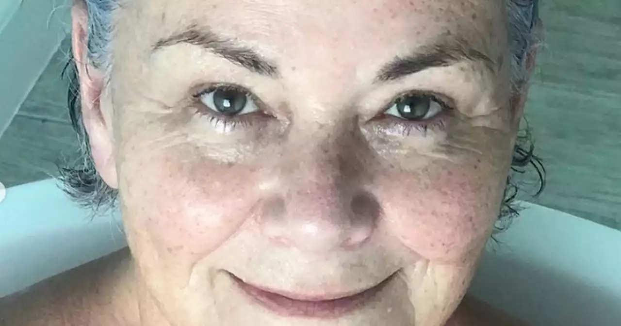 Dawn French, 64, shares naked selfie from her bath as she goes all natural