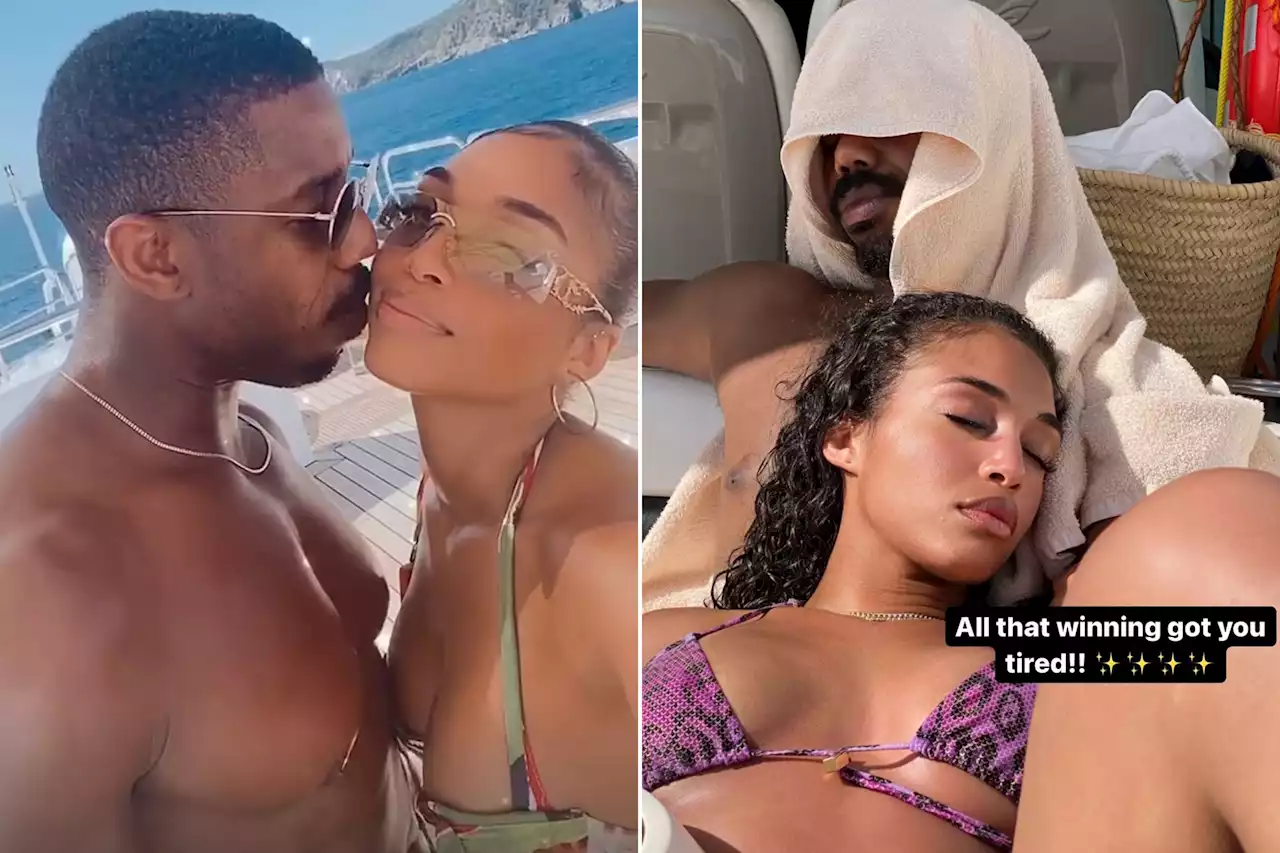 Bikini-clad Lori Harvey cozies up to shirtless Michael B. Jordan