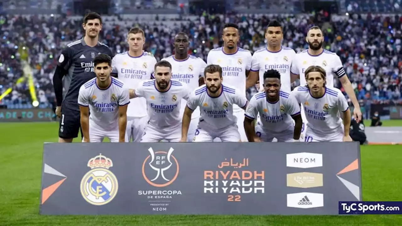 Supercopa de España: Real Madrid pierde un jugador para la final por Covid-19 - TyC Sports