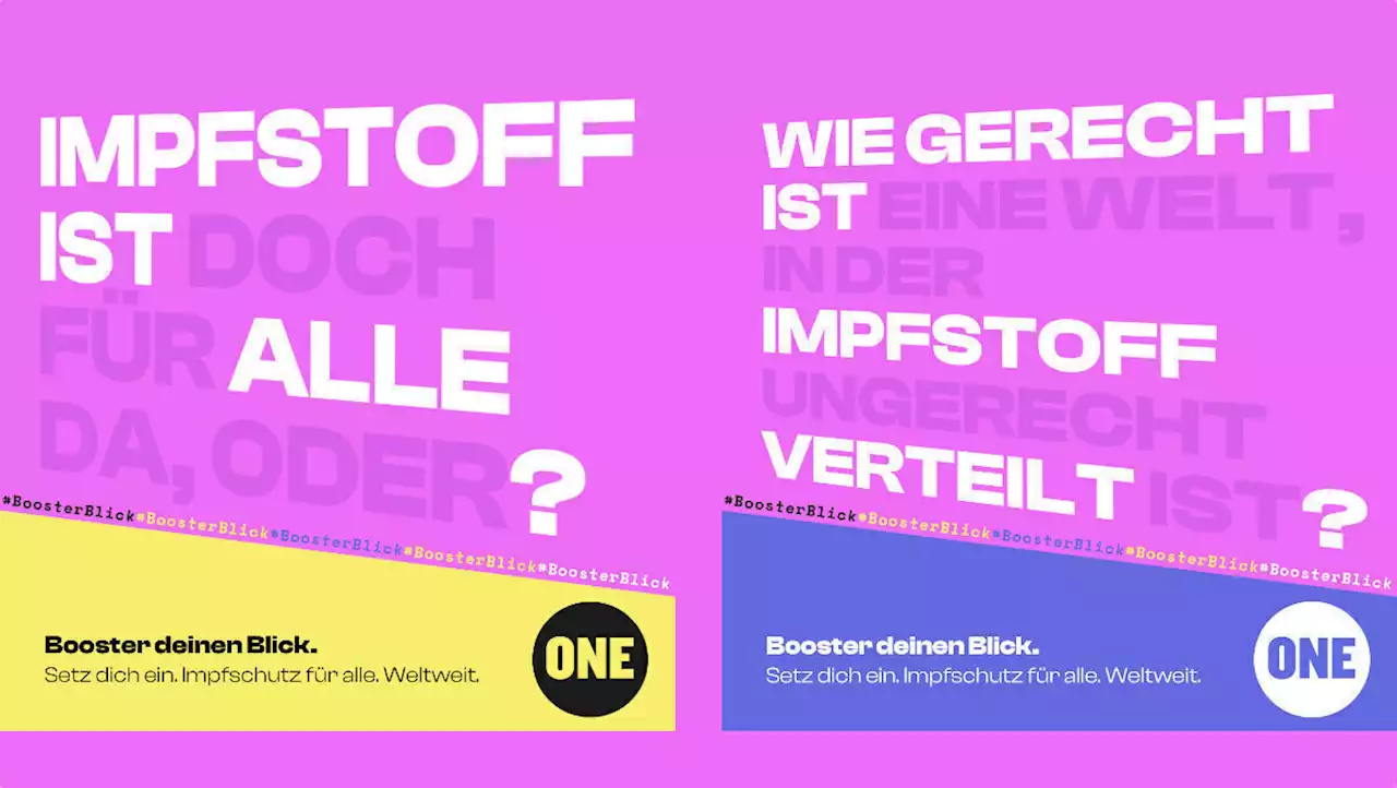 One launcht Kampagne für mehr Impfgerechtigkeit | W&V