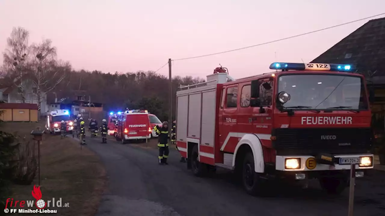 Bgld: Saunabrand in Wohnhaus in Minihof-Liebau