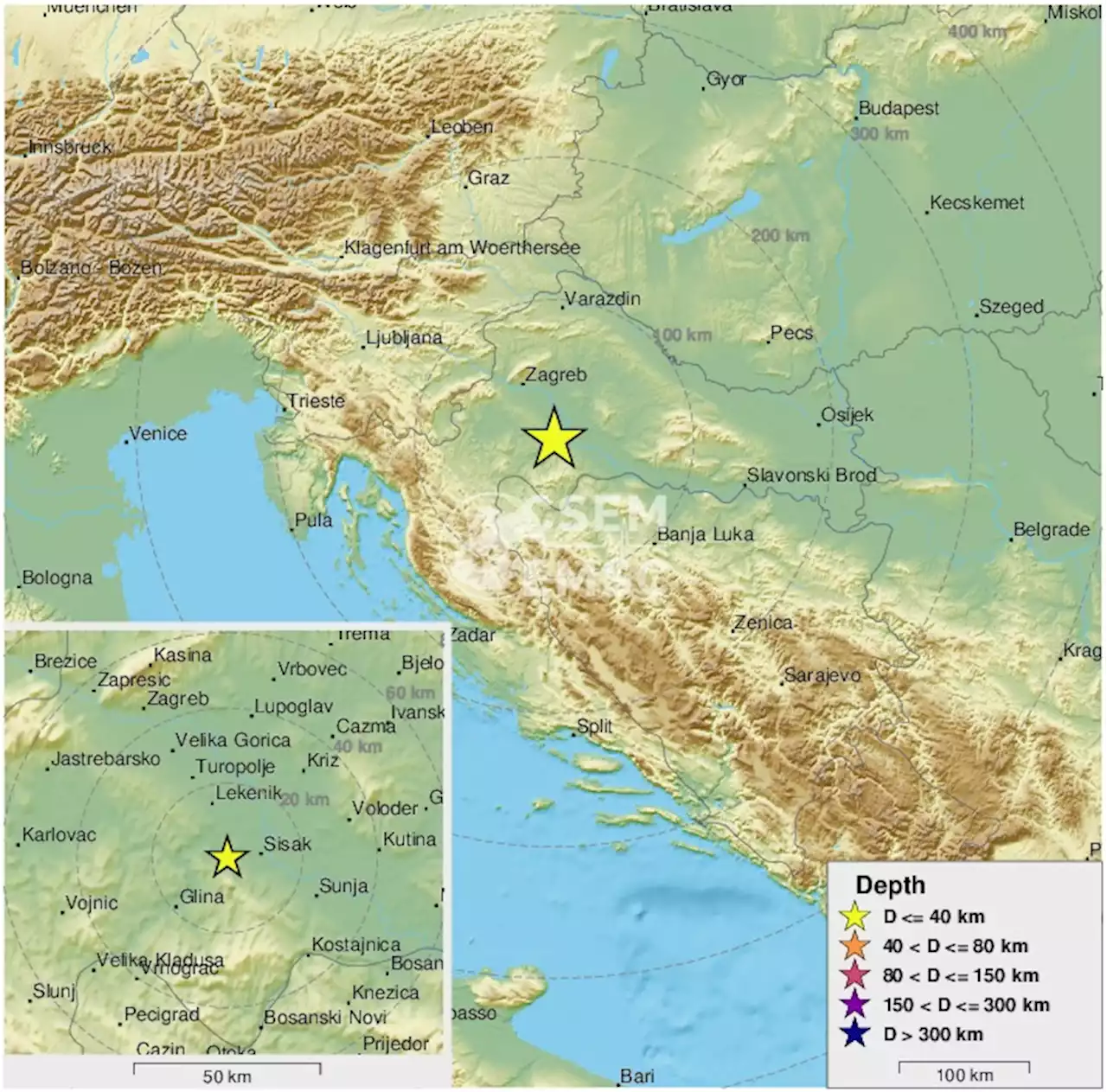 Earthquake, Magnitude 2.5 - CROATIA - 2022 January 15, 12:52:30 UTC