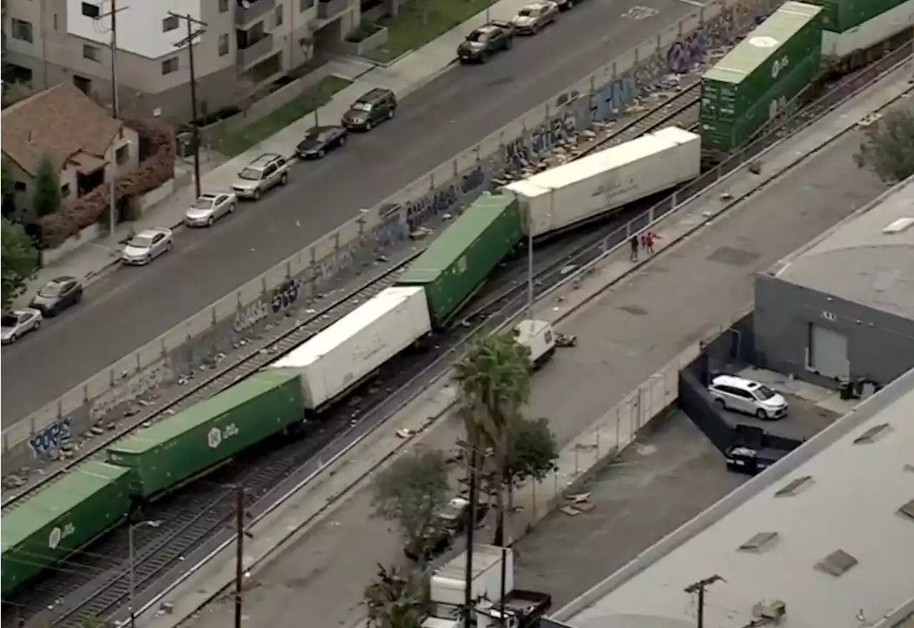 Train Derailment Causes Road Closures In Lincoln Heights