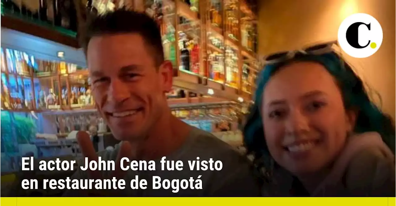 El actor John Cena fue visto en restaurante de Bogotá