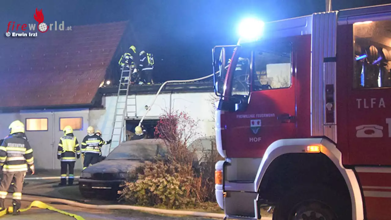 Stmk: Bewohner können Brand in Wirtschaftsgebäude in Halbenrain mit Gartenschlauch eindämmen